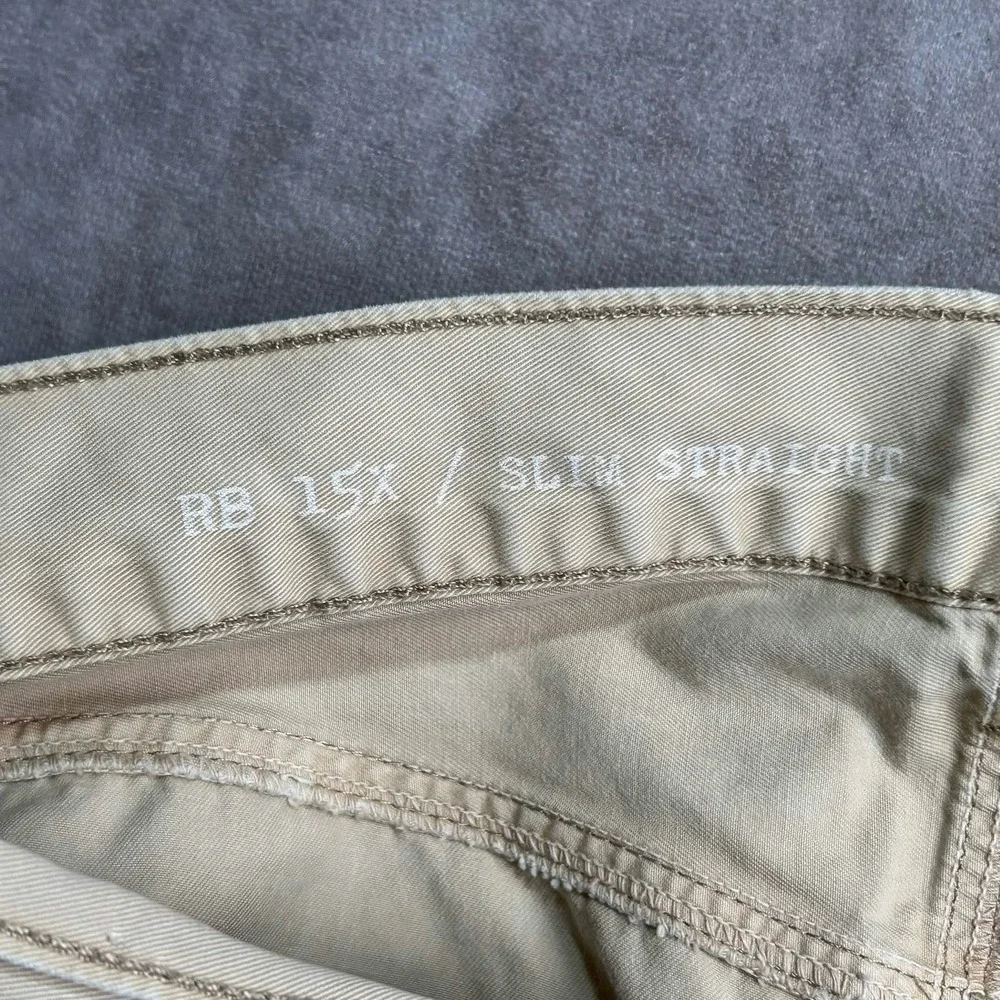Rag & Bone RB 15X Slim Straight Tan Khaki Tailored Workwear Pants Mens 33 - Picture 4 of 10